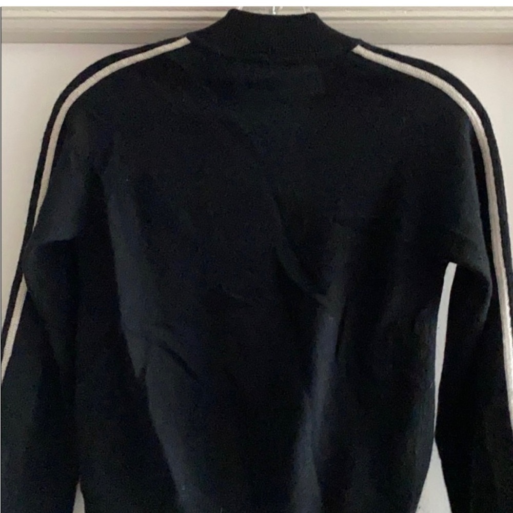 🖤 Racing Stripe Autumn Cashmere 🖤 Zipper Cardigan - Picture 4 of 8